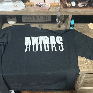 Adidas Black and White Graphic Tee